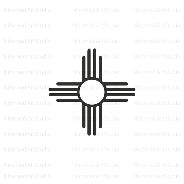 Zia Symbol SVG, Digital SVG, Digital Download, Instant Download, Png • Pdf • Ai • Jpeg