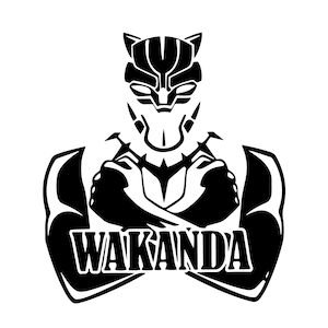 WAKANDA FOREVER SVG| Black Panther Png File| Instant Download| Wakanda Wakanda
