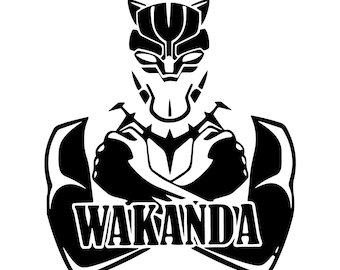 WAKANDA FOREVER SVG| Black Panther Png File| Instant Download| Wakanda Wakanda