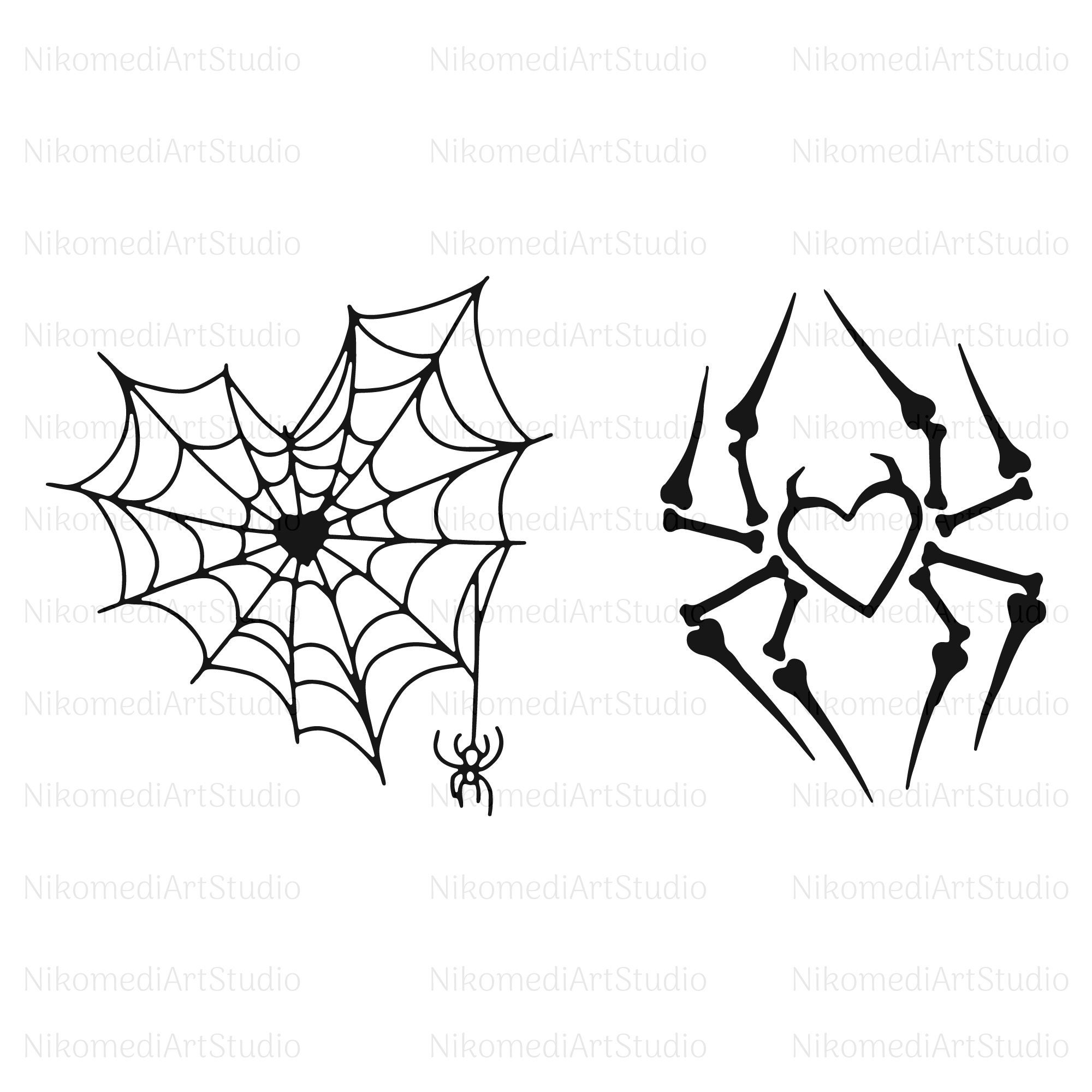 Spider Web Drawings