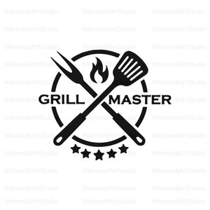 Grill Master Png, Grill Master Svg, BBQ Svg, Grilling Svg, Cricut, Jpeg, Silhouette, Clip Art, Svg