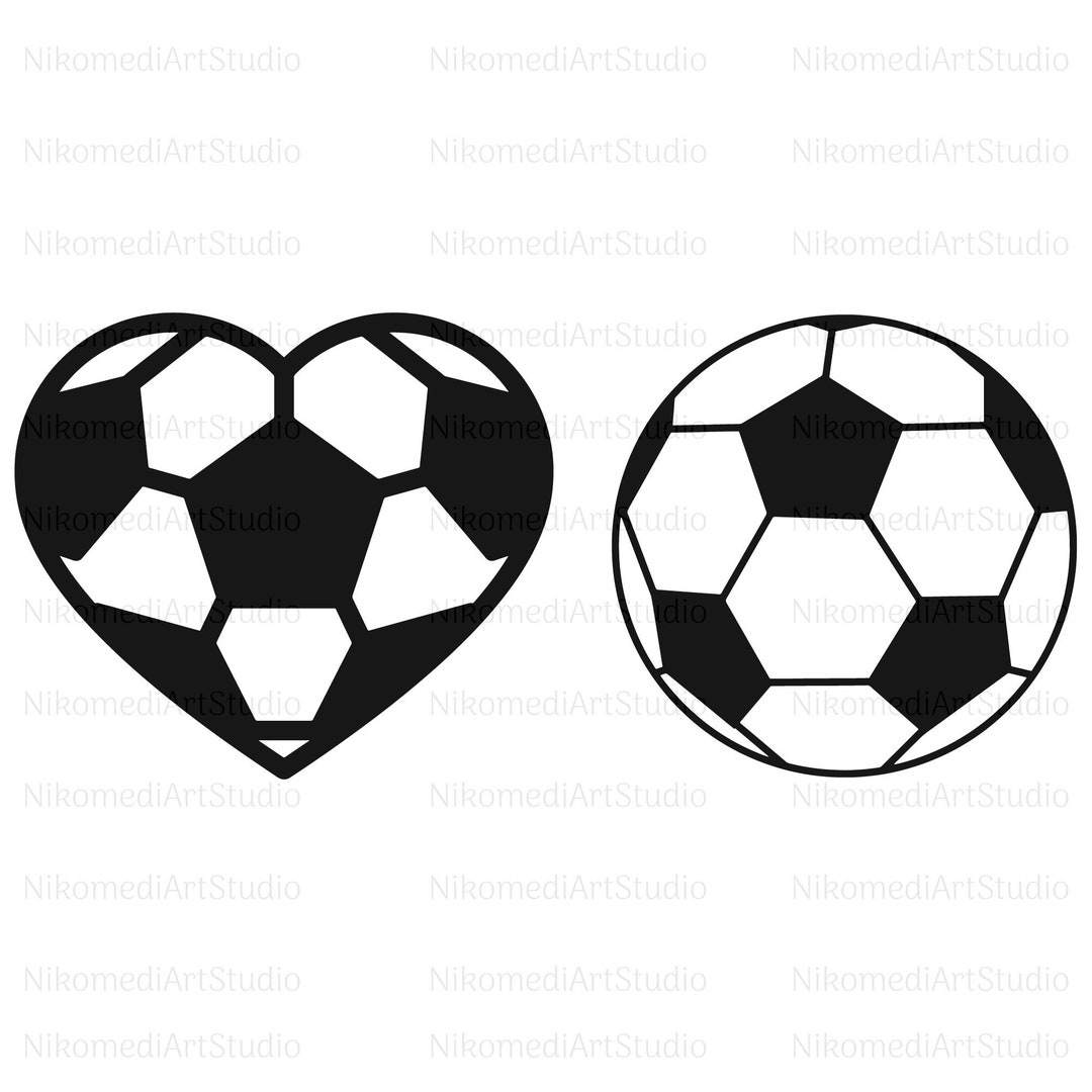 Soccer Svg Bundle, Soccer Ball Heart Svg, Soccer Ball Svg, Png, Jpg