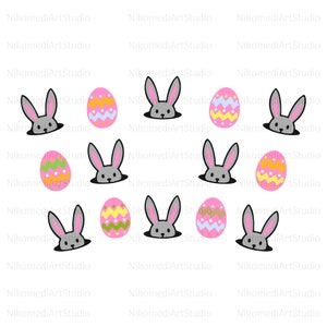 Happy Easter SVG, Easter Bunny SVG, Easter Egg SVG, Easter Shirts, Easter for Kids - svg/png/ai/jpg/pdf - Cut File Cricut, Silhouette