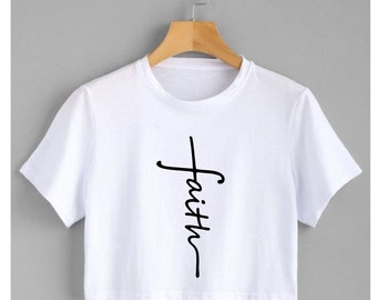 Faith Cross SVG, Faith Clipart, Circut Silhouette T-shirt Design, Png Jpg Pdf Iron transfer,Circut Silhouette,Downloads files