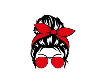 Messy Bun Bundle svg, Momlife svg, mom skull svg, Mom Life svg, mom and daughter svg, Mom life Kid Life Png, glasses svg, Cricut Silhouette