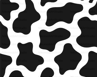 Cow Print - Cow Pattern - SVG, PNG - Digital Download