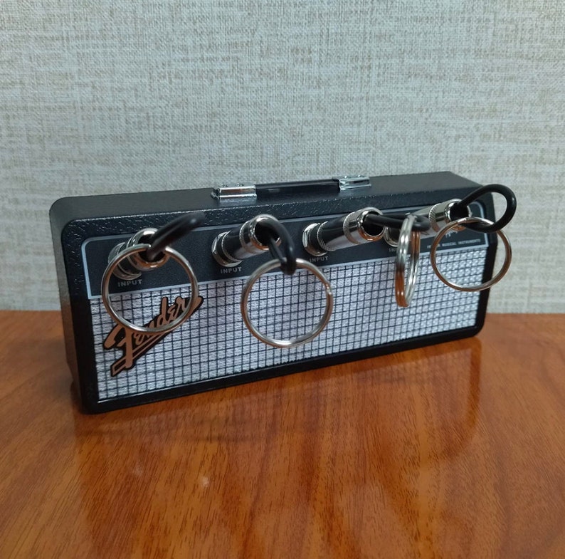 Fender Amp Key Holder Jack Rack Key Holder Guitar Wall Etsy