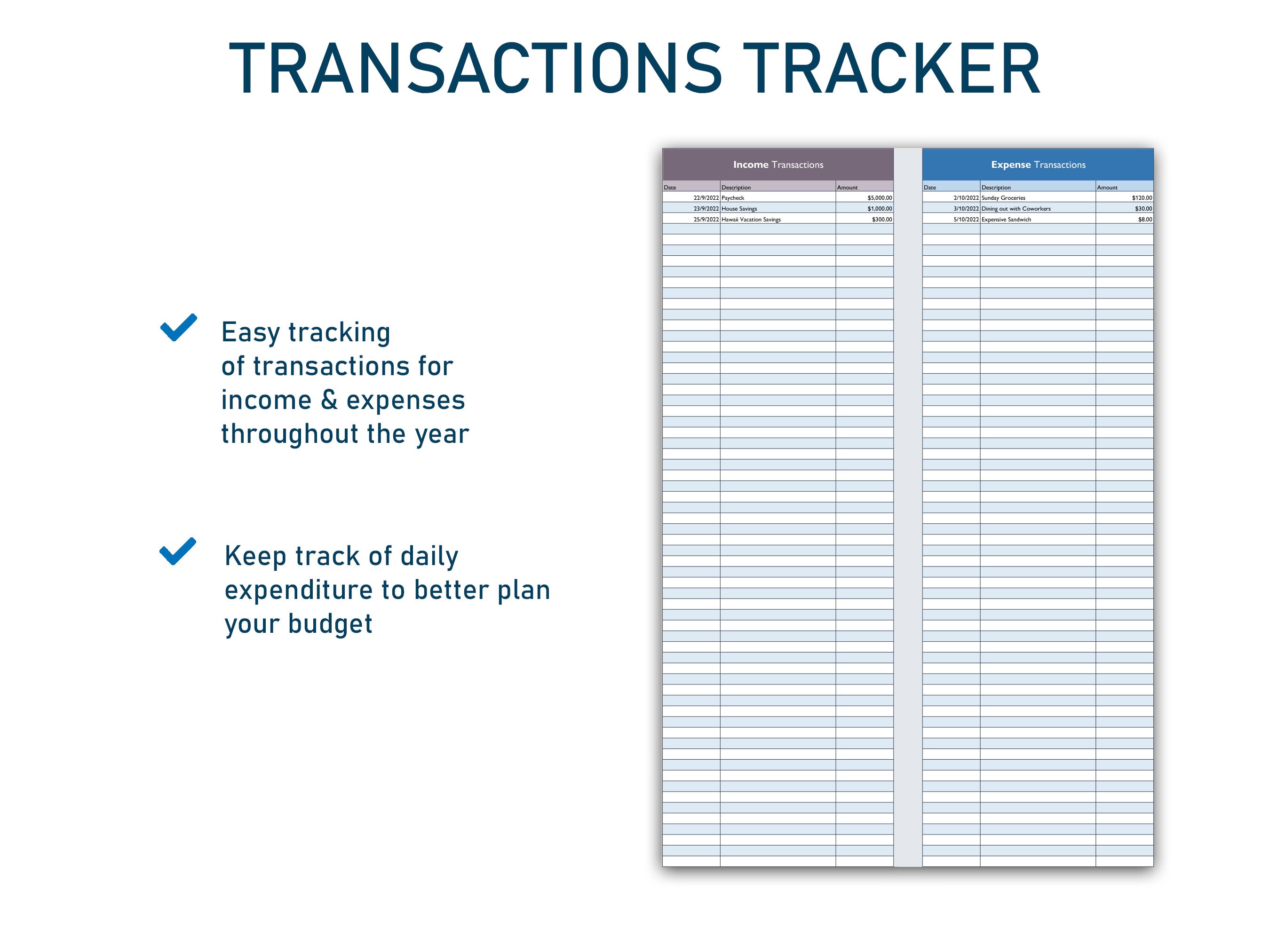 Monthly Budget Planner Excel Spreadsheet Template Digital Budget