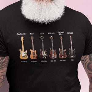 Jerry Garcia Guitar History Grateful Dead - zwaargewicht T-shirt met ronde hals, uniseks | Gildan® 5000
