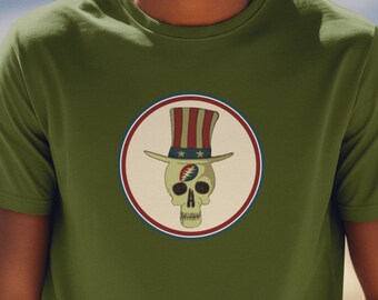 Jerry Garcia Grateful Dead Top Hat Guitar T-shirt