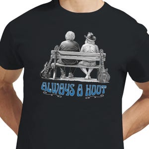 Always a Hoot - Jerry Garcia, Bob Weir, Grateful Dead - Heavyweight Unisex Crewneck T-shirt | Gildan® 5000