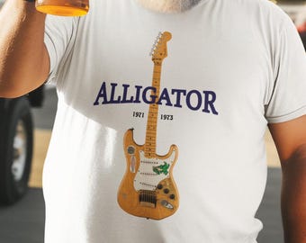 Jerry, The Dead,  Alligator Guitar - Heavyweight Unisex Crewneck T-shirt | Gildan® 5000