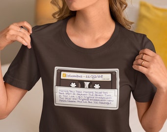 T-shirt Columbus '68 - Grateful Dead Cassette Set List