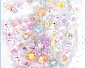3D Resin Animal & Food Stickers | Kawaii Planner, Journal, Craft Decals (1 Sheet)