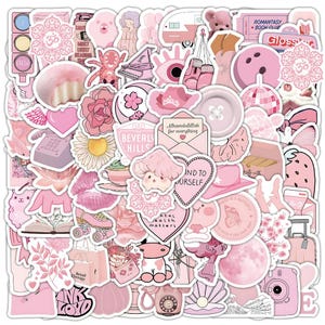 10/50 / 100 STÜCKE Kawaii Pastellaufkleber mit entzückenden Designs | Ins Style Dekorativer Aufkleber für Journals, Planer und DIY Crafts