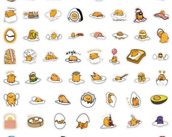 Gudetama Pegatinas de vinilo 120 pegatinas lindas de huevo perezoso para portátil, monopatín, teléfono, equipaje, coche, teléfono móvil, dibujos animados, pegatinas kawaii para adolescentes y niños Gudetama Pegatinas de vinilo 120 pegatinas lindas de huevo perezoso para portátil, monopatín, teléfono, equipaje, coche, teléfono móvil, dibujos animados, pegatinas kawaii para adolescentes y niños