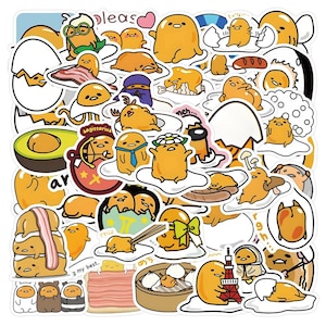 10/30/50/120 szt. Śliczna naklejka Gudetama | Śliczna naklejka Lazy Egg | Sanrio Kawaii Art | Pokój dziecięcy, etui na telefon i scrapbooking