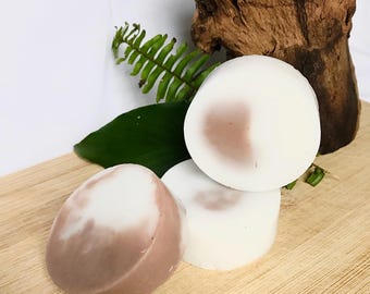 Handmade Round Soap Bars | Organic Shea Butter Coconut + Vanilla | Sheanilla