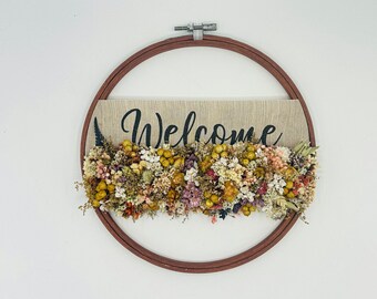 Door wreath | Wall wreath | Embroidery frame