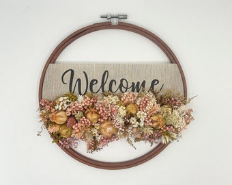 Door wreath | Wall wreath | Embroidery frame