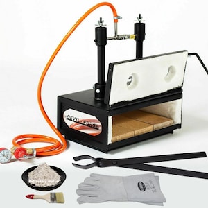 DFHS2+1D/3.6" (Devil-Forge) - EU Fragua de Gas Fragua de Propano Quemador de Horno para herreros, cuchilleros + pinzas