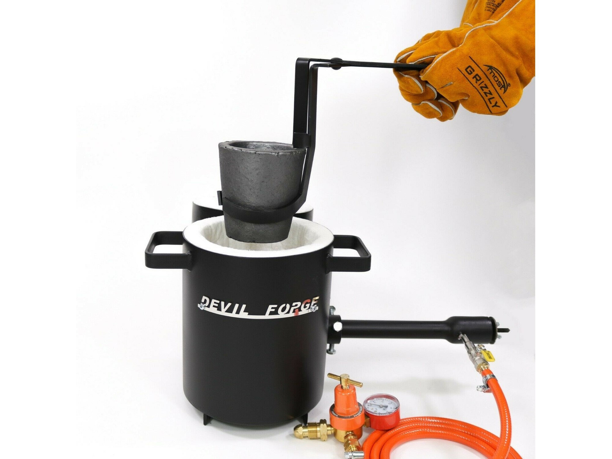 Devil Forge Fb1sb Manual Fornace A Gas Per Fusione Metalli DEVIL-FORGE FB1Sb - 4kg Capacità, 1450°C, Per Oro, Argento, Rame Devil Forge Furnace - Foto 11