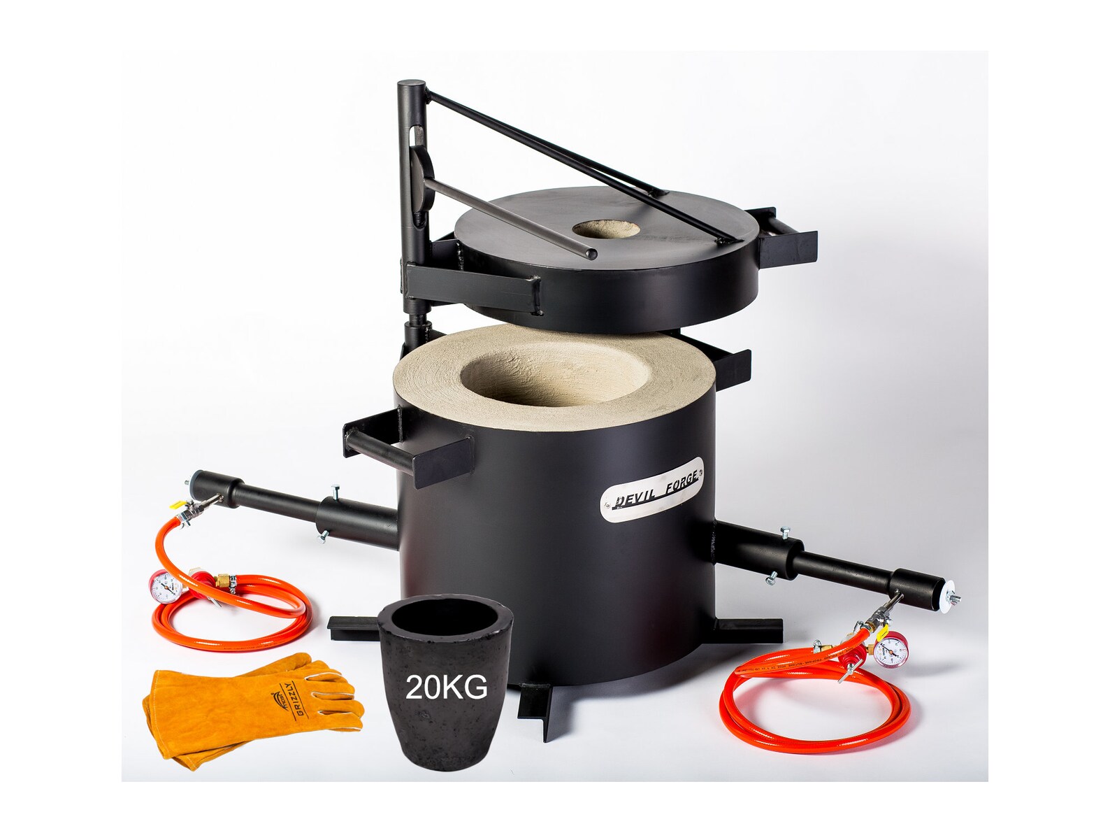 FB3H20KG devil-forge AU Gas Propane Melting Furnace Foundry Burner for ...