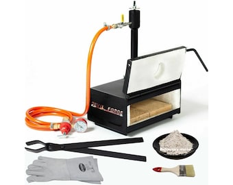 DFHS1+1D/2.8" (Devil-Forge) - AU Gas Propane Forge Farrier Burner for Blacksmiths, Horseshoe Makers (Beginners and Professionals) +Tongs