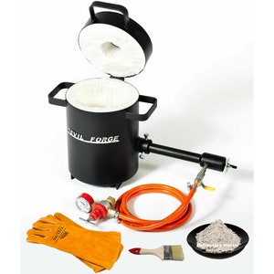 FB1Sb-4KG (DEVIL-FORGE) Gas Propane Melting Furnace Foundry Burner For Copper, Brass, Aluminum, etc. Casting