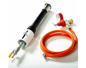 DFCPROF (DEVIL-FORGE) Gas Propane Burner (200,000 btu) Forge Furnace  Foundry Kiln Farrier for Blacksmiths, Knifemakers, Metal Casting