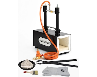 DFPROF2b (Devil-Forge) - EU Fragua de Gas Fragua de Propano Quemador de Horno para herreros, cuchilleros + pinzas