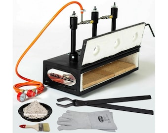 DFHS3+1D/3.6" (Devil-Forge) - EU Gas Propane Forge Farrier Burner for Blacksmiths, Horseshoe Makers (Beginners and Professionals) +Tongs