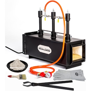 DFPROF3+1D/2" (Devil-Forge) - AU Gas Propane Forge Farrier Burner for Blacksmiths, Knifemakers (Beginners and Professionals) +Tongs