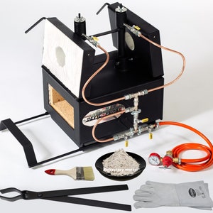 DFPROFK2 (Devil-Forge) - AU Gas Propane Forge Farrier Burner for Professional Blacksmiths, Knifemakers +Tongs, Gas Saving System