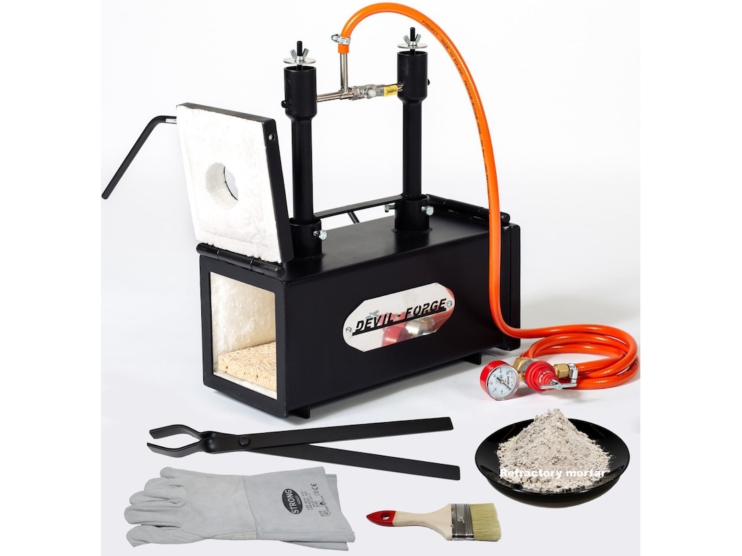 DFPROF2+2D (DEVIL-FORGE) Gas Propane Forge Farrier Burner for ...