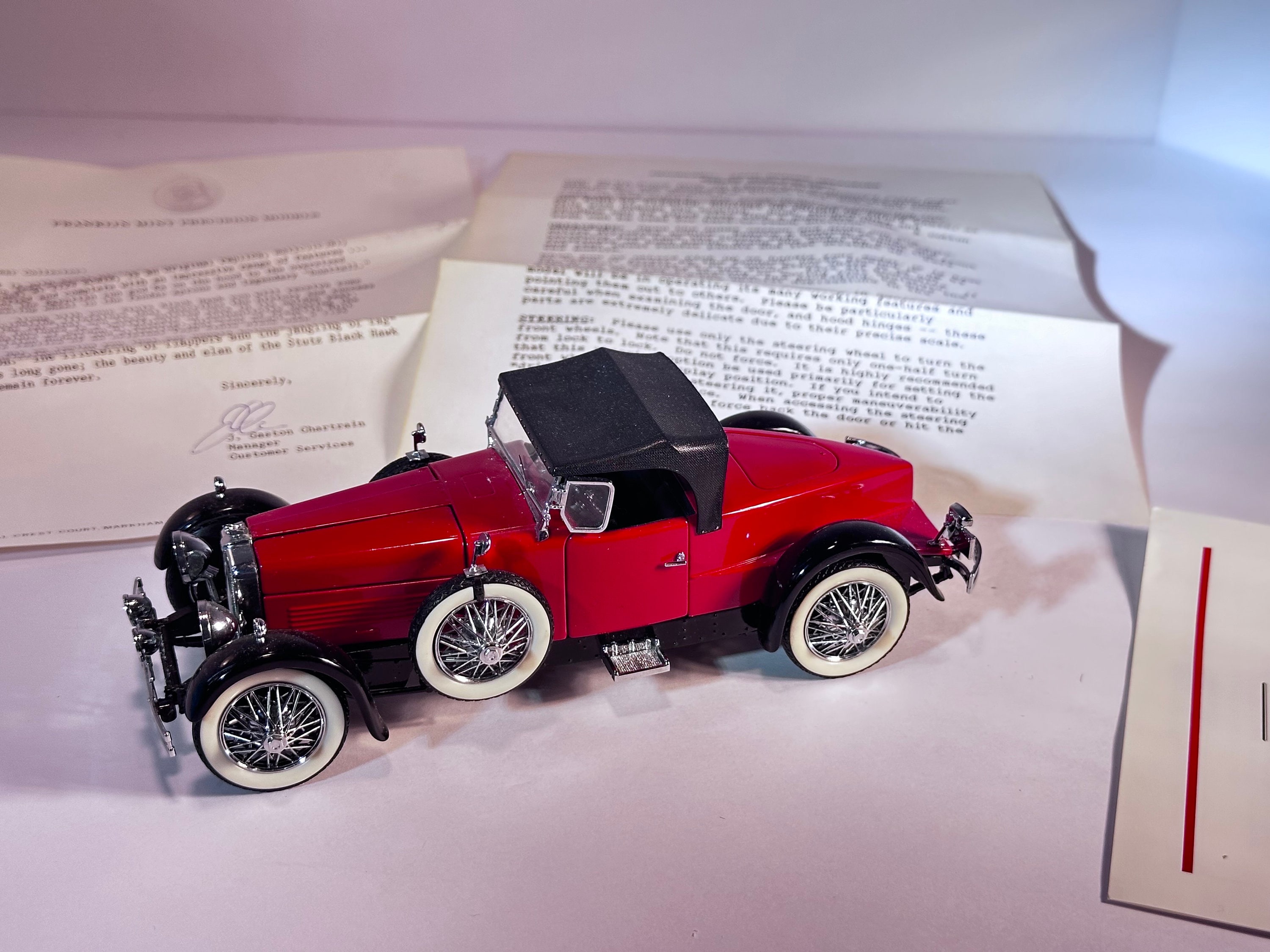 1928 Stutz Black Hawk Franklin Mint - Etsy