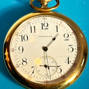 1877 Walkman Gold Railroad, Pocket Watch - Etsy