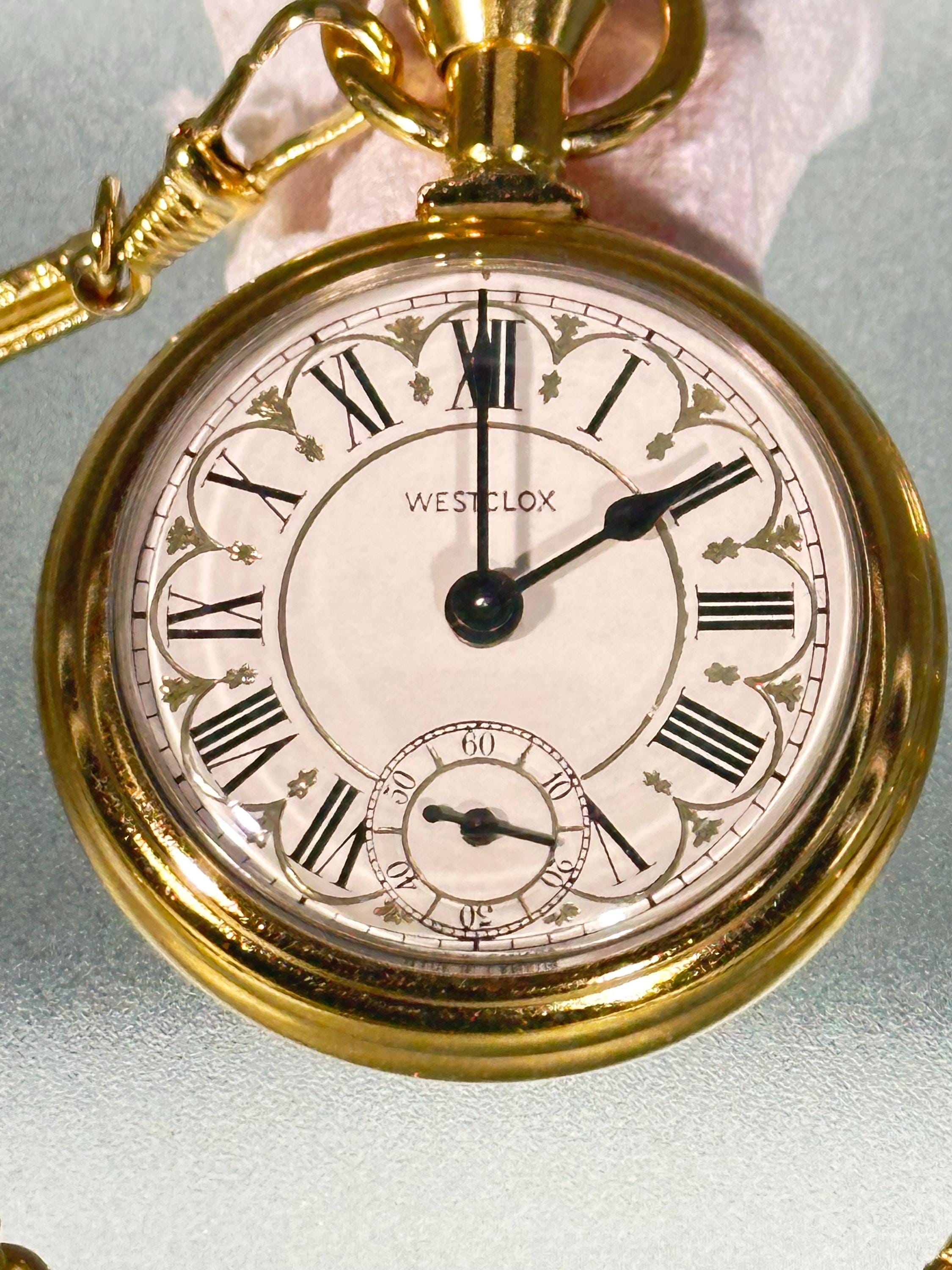 Westclox Mechanical Westclox Pocket Watch Train Conductor Watch