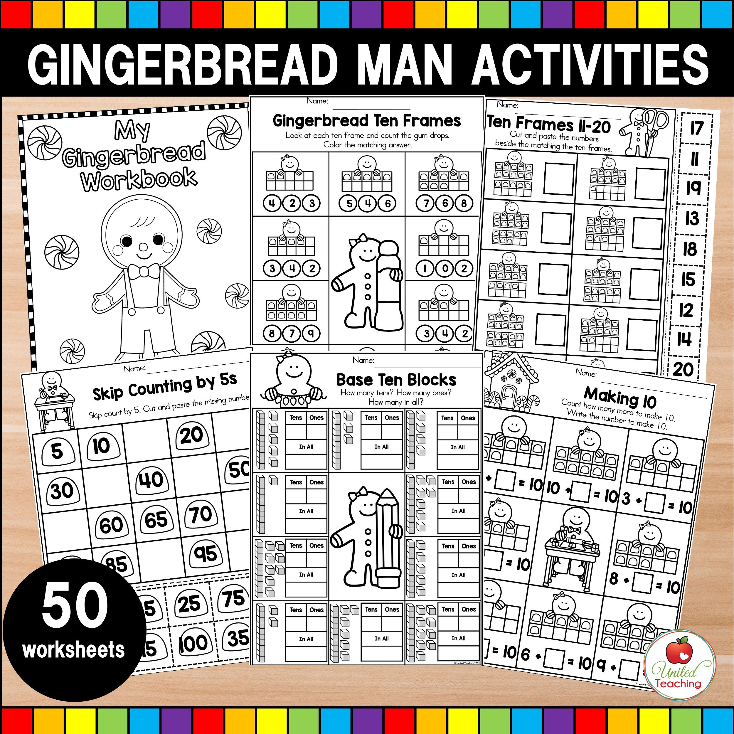 Gingerbread Man Activities Gingerbread Man Worksheets Gingerbread Man Printables Christmas