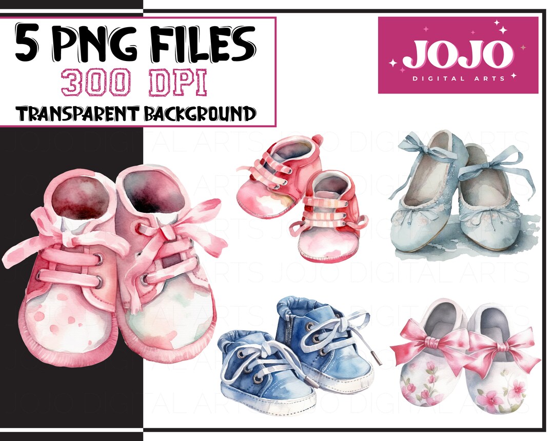 Baby Shoe PNG Clipart Baby Shoes Clipart Sublimation Baby Etsy
