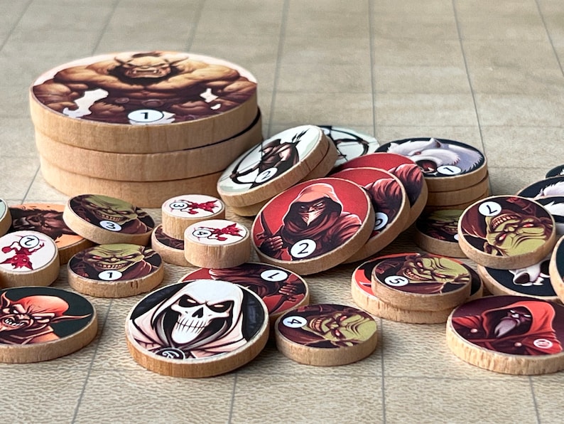 37pc Enemy Tokens: Hardwood DND/RPG Markers - Etsy