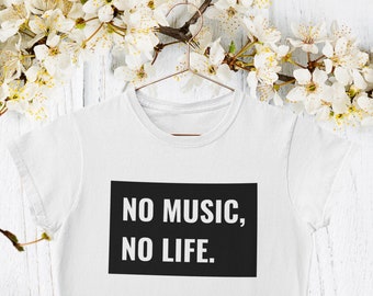 No Music, No Life Unisex T-Shirt | Counter-Culture T-Shirt | Statement Tees