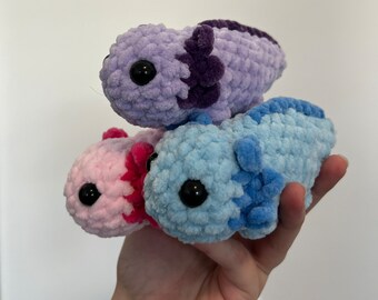 Crochet Baby Axolotl Plushie