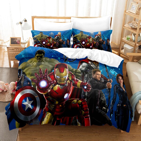 Avengers Bedding Set - Etsy