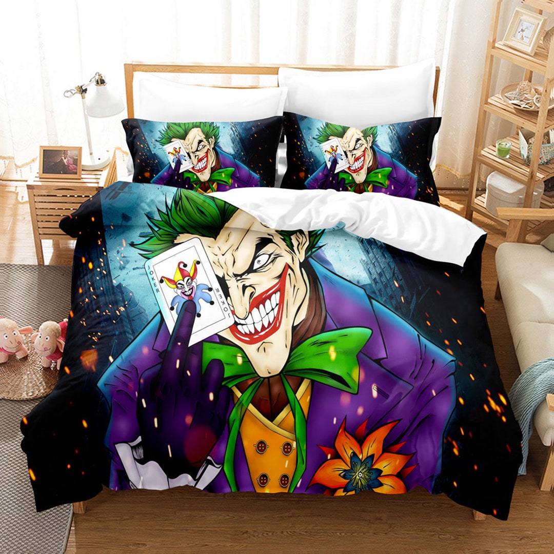 3D Printed Joker Bedding Set Duvet Cover Set With 1 Duvet Etsy