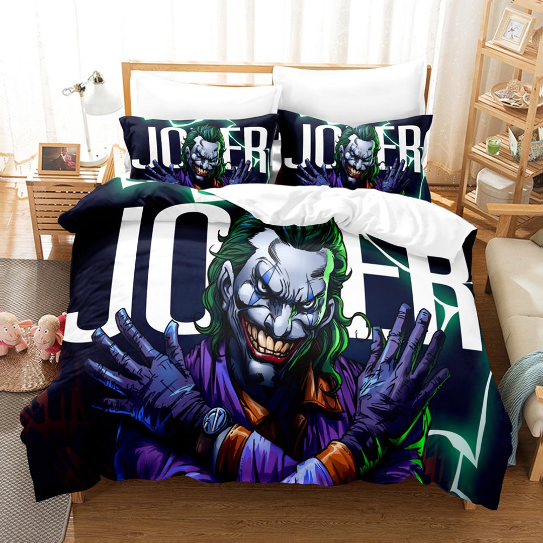 3D Printed Joker Bedding Set Duvet Cover Set With 1 Duvet Etsy