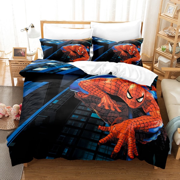 Spiderman Toddler Bedding Set Etsy