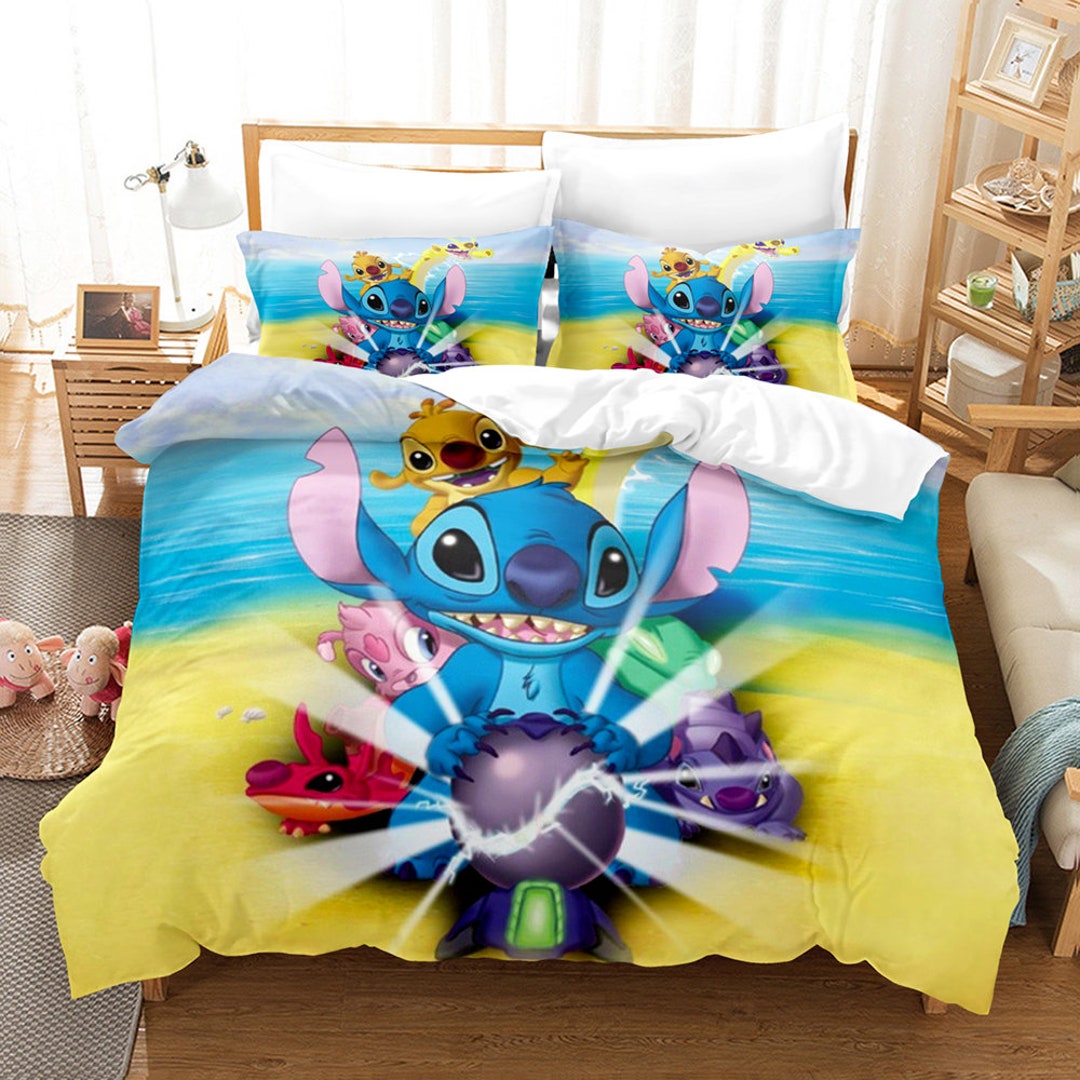 3D Printed Disney Lilo and Stitch Bedding Set Duvet Cover Set Etsy