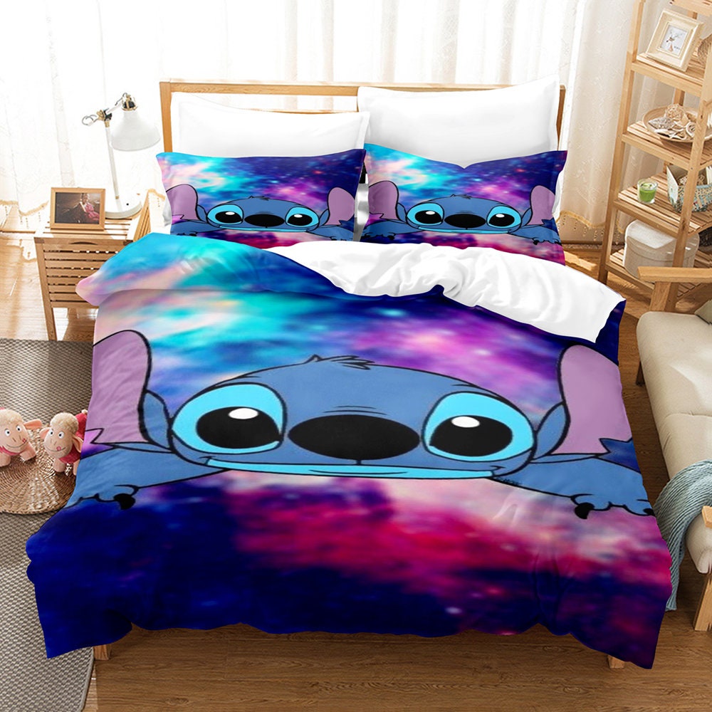 3D Printed Disney Lilo and Stitch Bedding Set Duvet Cover Set Etsy
