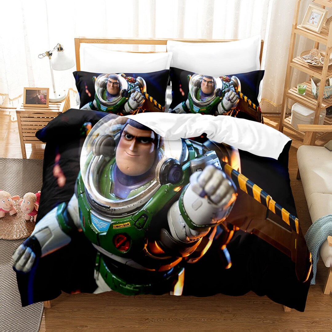 Toy Story Buzz Lightyear Bedding Set Duvet Cover Set With 1 Etsy